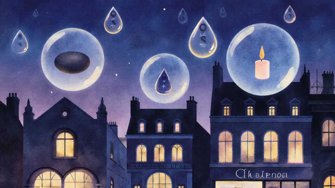 Twilight illustration of Camden, Kensington, Chelsea with floating spa icons and price hints.